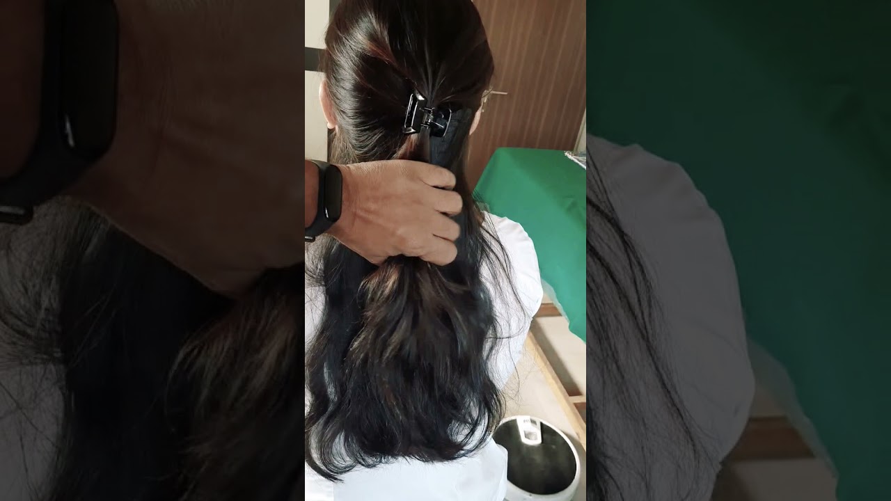 Long Dry And Wet Hair Pulling