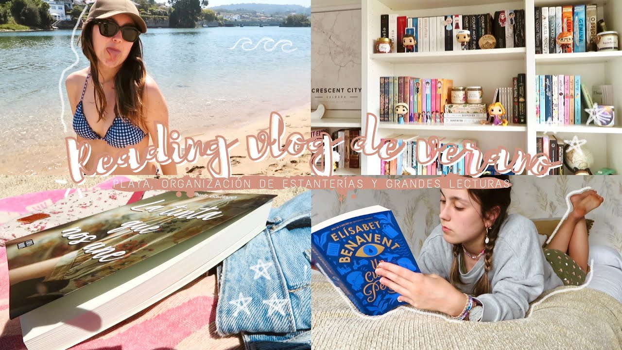 READING VLOG DE VERANO!!☀️ | Playa, organización de estanterías y grandes lecturas!