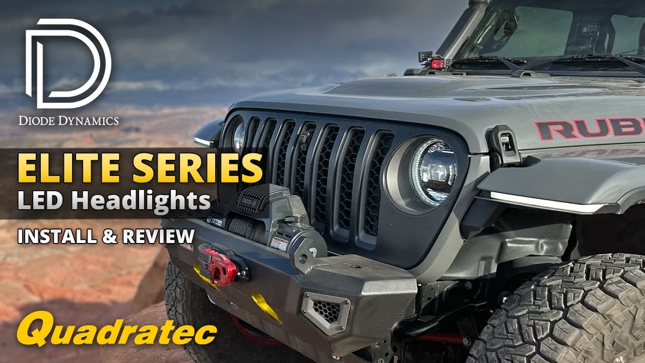 Diode Dynamics Elite Headlights Install & Review for Jeep Wrangler JL & Gladiator JT