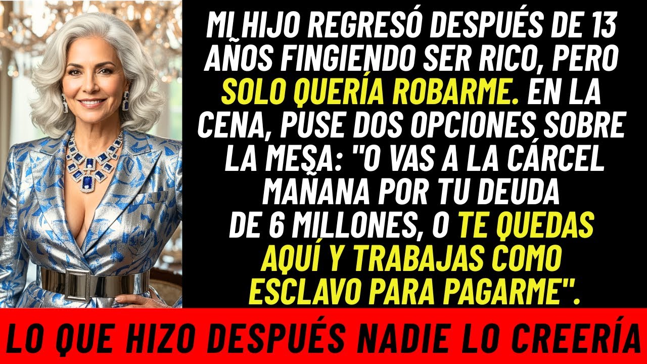 Mi hijo volvió tras 13 años exigiendo sus derechos. No sabía que la policía venía en camino.