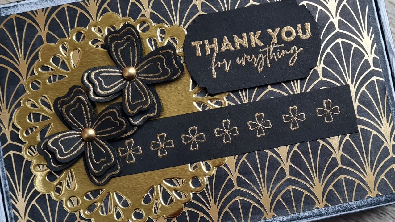 Stamp Around UK Video Hop - Black and Gold #stampinup #artfulstampin #giftbox
