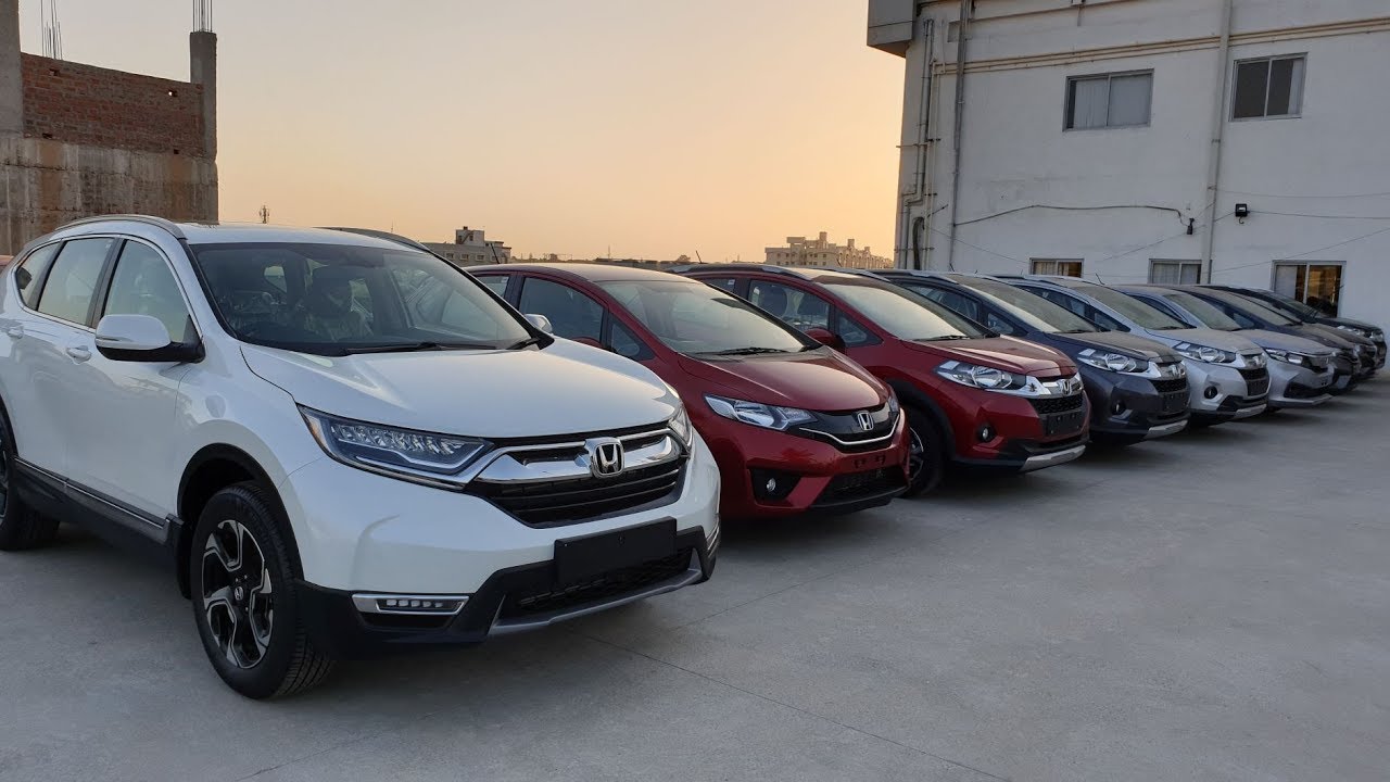2019 Honda All Cars and Colors Walkaround in Outdoor 4K 60FPS|CRV,Amaze,WRV,City,Brio