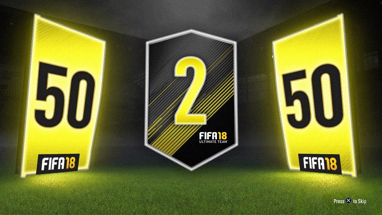 50 x 2 PLAYER TOTS PACKS : FIFA 18 Ultimate Team