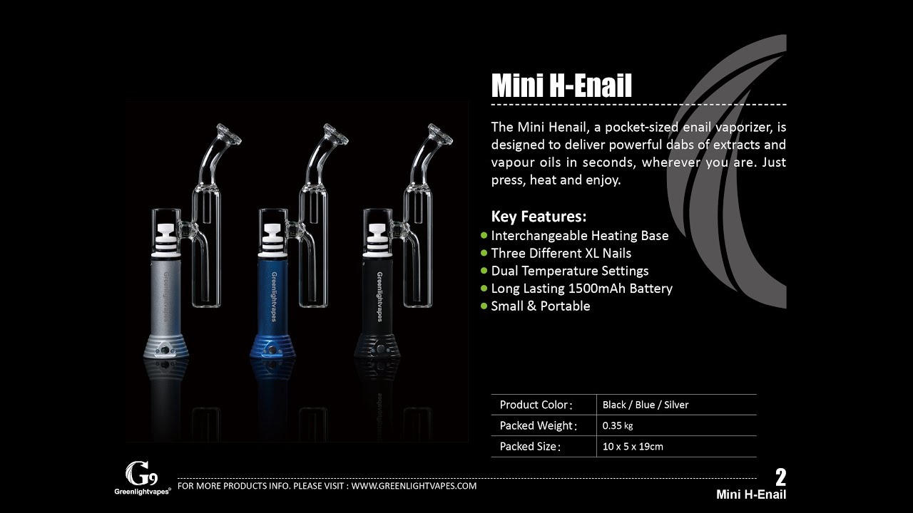 Portable Enail Vape pen |Greenlightvapes Mini Henil 2.0