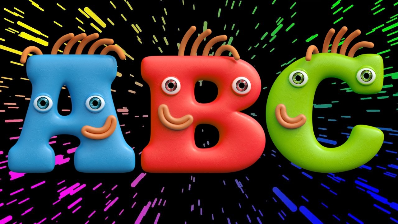 ABCD Alphabet Song for Kids  Learn Letters A–Z with Colourful Letters 🌈 Fun Preschool Learning Song!