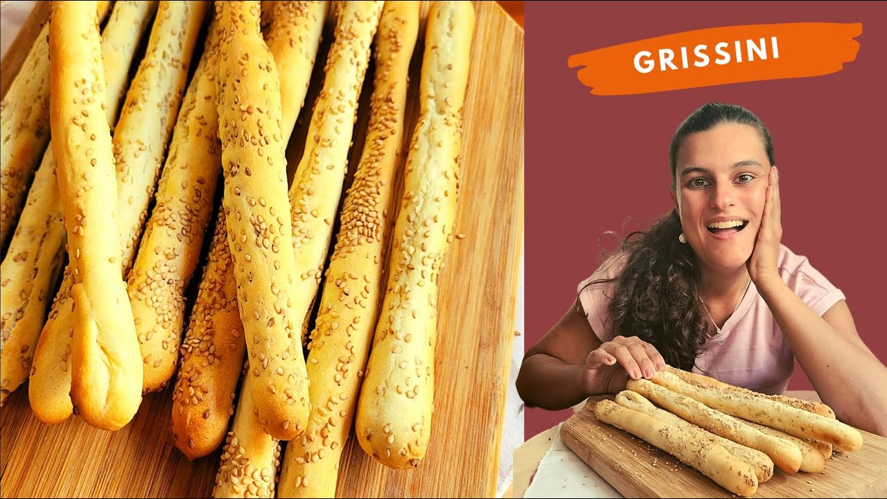 Grissini: Palitinhos crocantes italianos | Receita fácil, barata e muito fácil de fazer