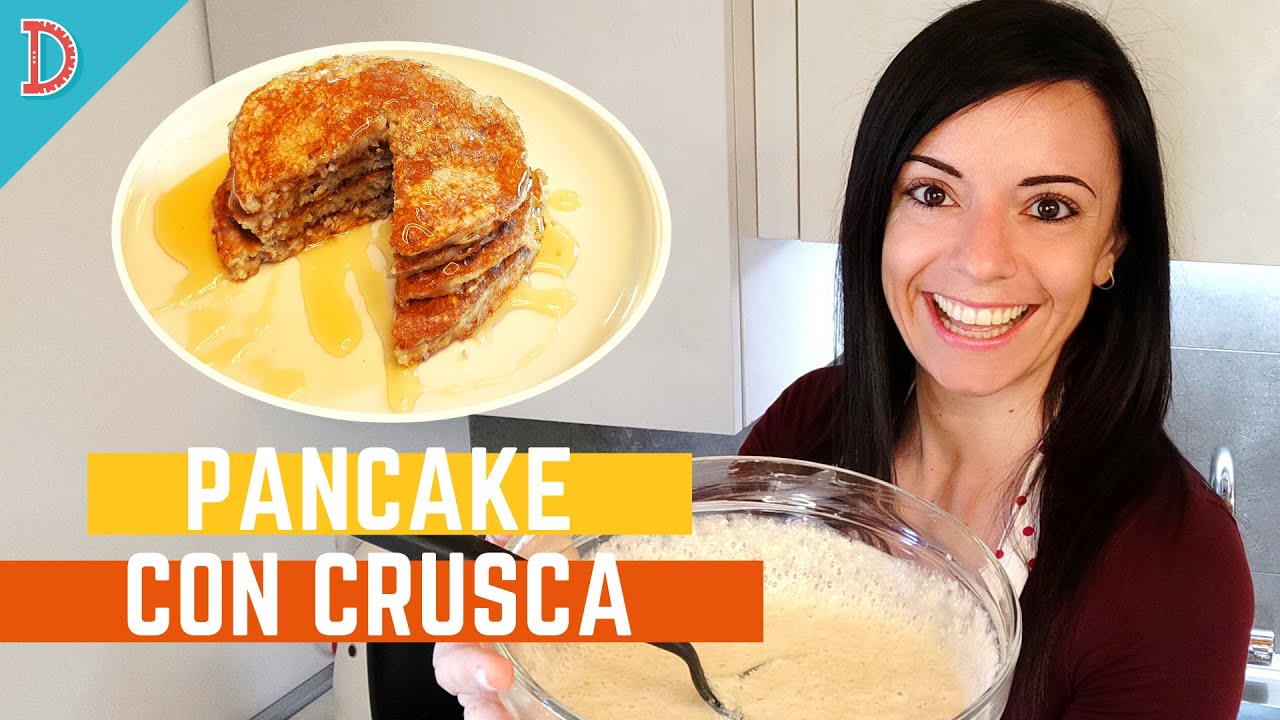 Cosa mangiare per fare una colazione sana? Pancakes con crusca d'avena e yogurt greco