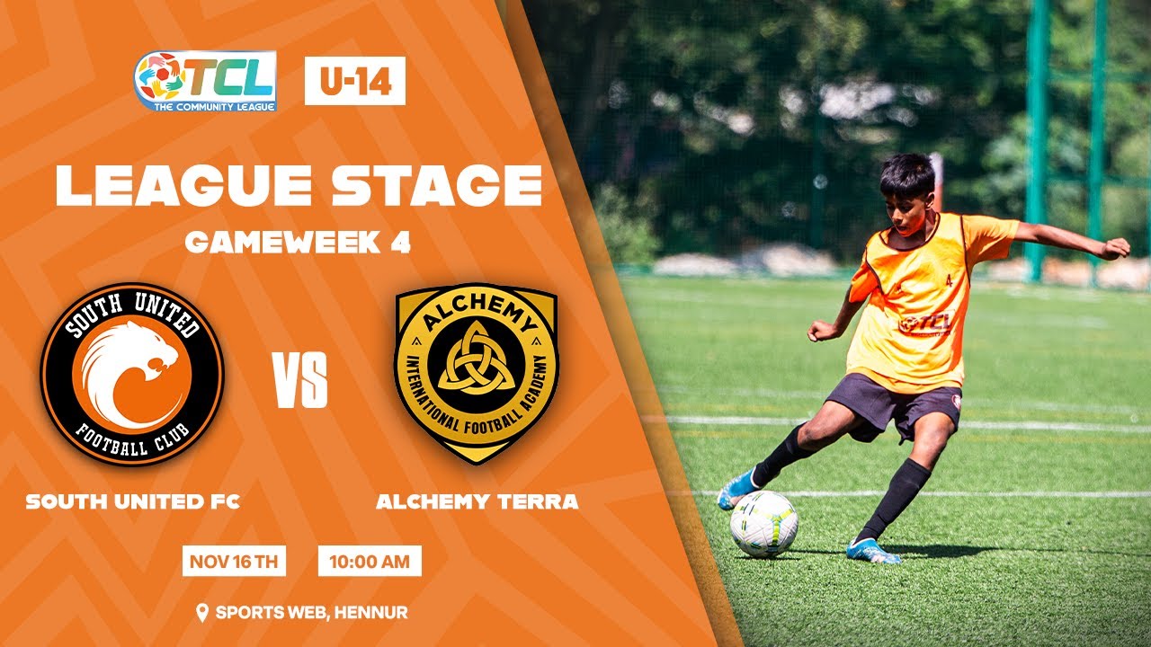 The Community League U-14 | Gameweek 4 | Match 1 | South United FC vs Alchemy Terra