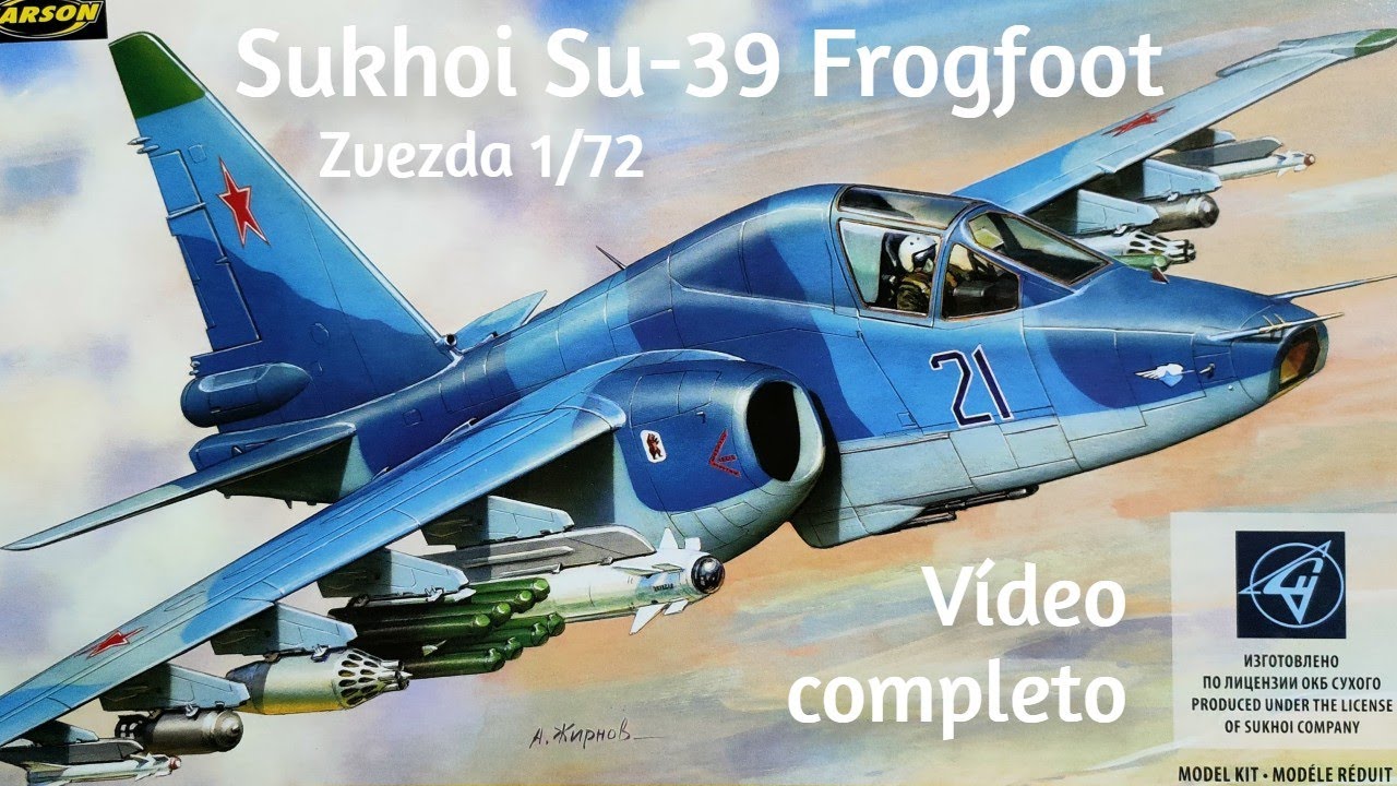 Sukhoi Su39 Frogfoot Zvezda 1/72 Vídeo completo