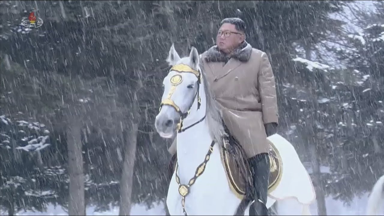 KCTV Documentary (HD): Kim Jong Un scales politically-symbolic Mount Paektu on horseback