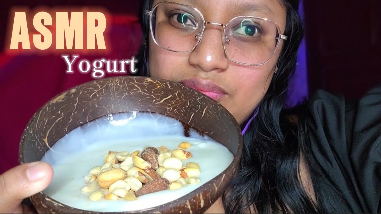 ASMR COMIENDO YOGURT