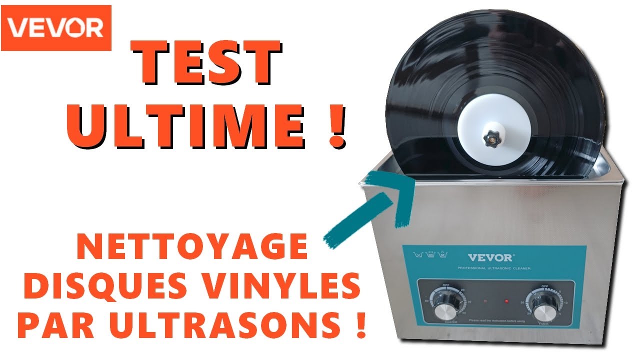 👍Mon avis sur la machine à ultrasons🔊pour nettoyer les disques vinyles de chez VEVOR