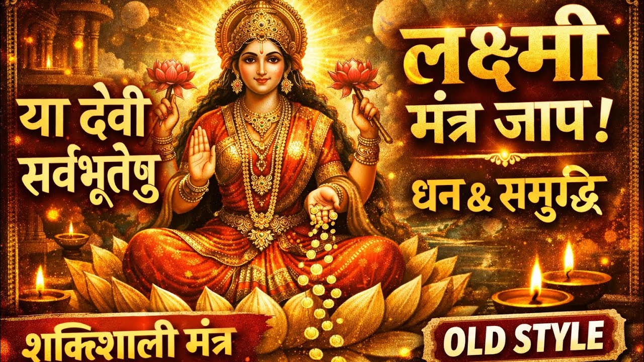 Ya Devi Sarva Bhuteshu Lakshmi Mantra | Powerful Wealth Mantra Jap | Old Style Bhajan |#1M Views 