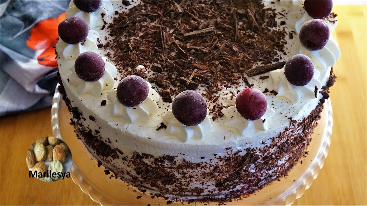 Торт Чёрный Лес,классический! Рецепт из немецкой кондитерской! Schwarzwälder Kirschtorte