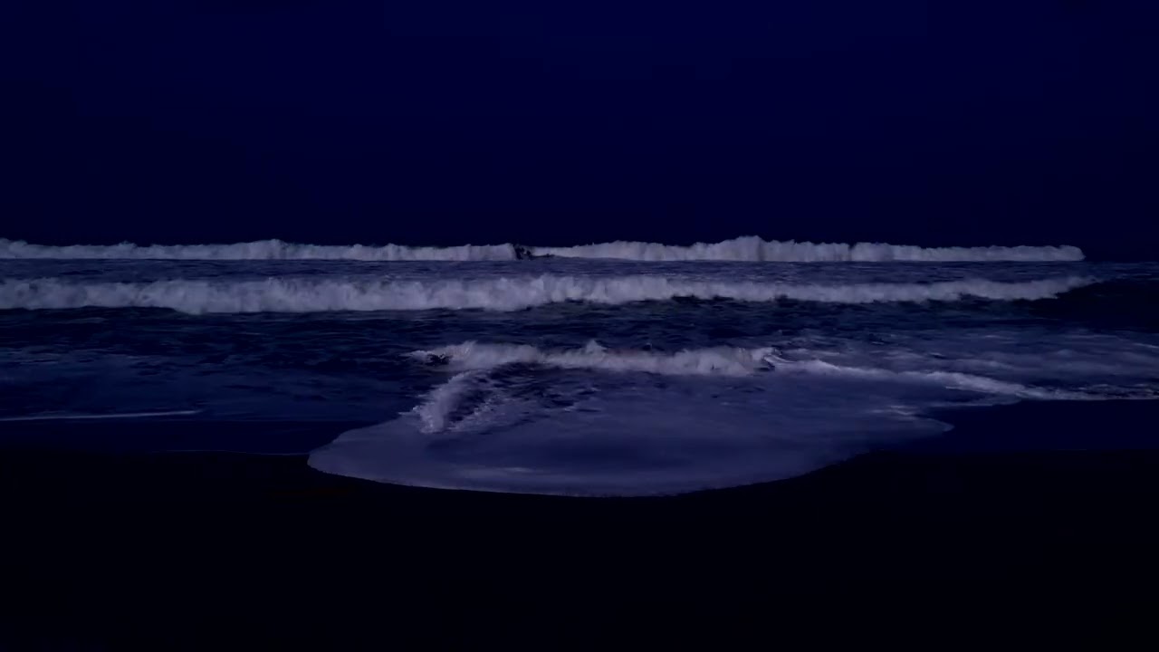 Ocean Sounds for Full Relaxation | Rolling Waves and Deep Night Ambience for Sleep