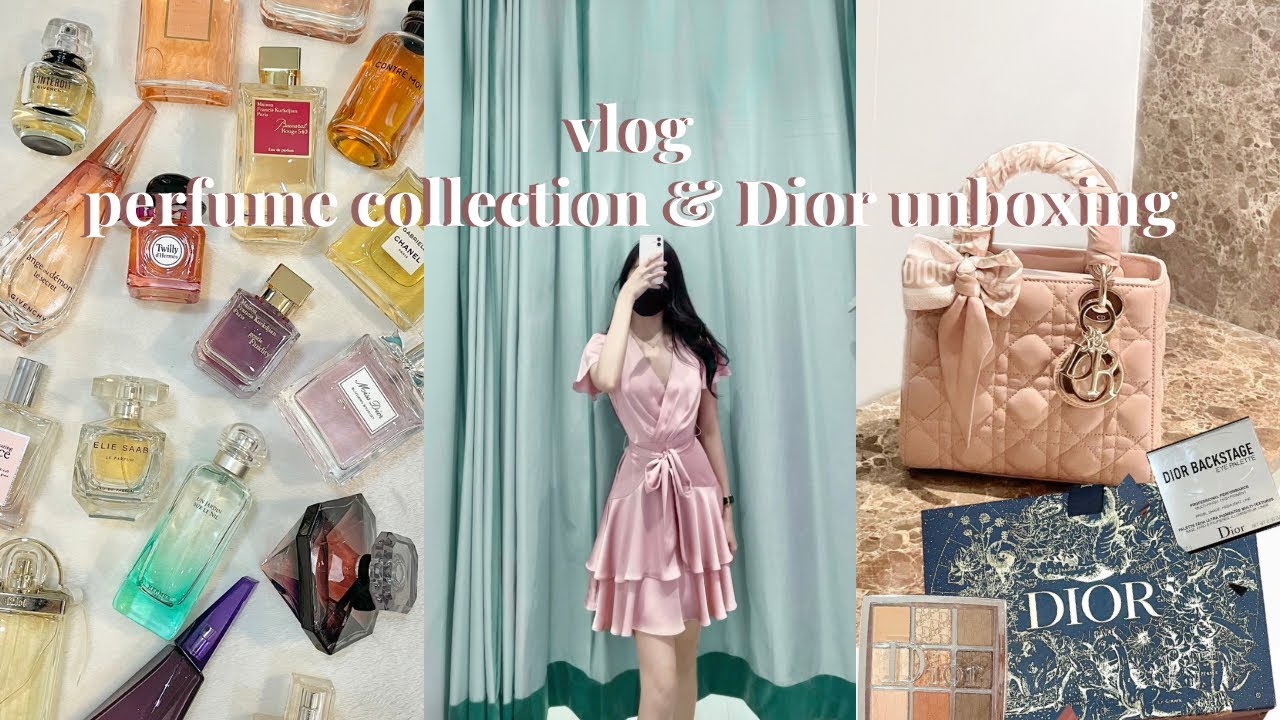 vlog 🤍 perfume collection & Dior beauty unboxing 💫 hermès, chanel, lv, mfk ✨ haul 🛍 philippines