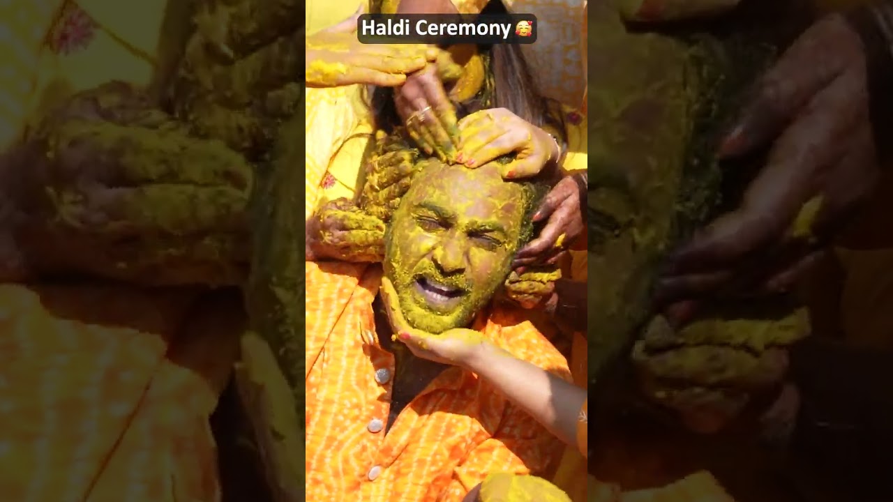 Haldi Ceremony 🥰||#ytshorts #shorts #haldifunction #harinipapa #cutiepie #mahishivan #tamadamedia