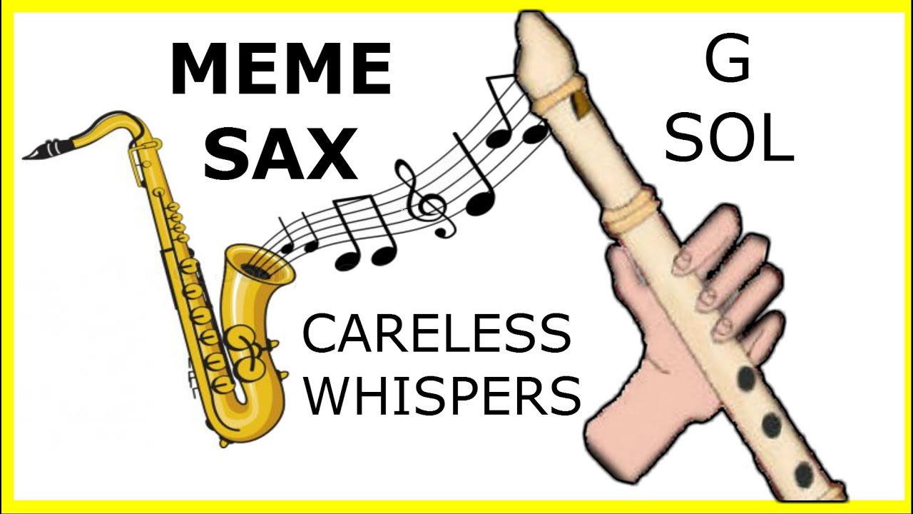 Canción del saxofón sensual, flauta dulce fácil y simplificada tutorial Careless Whisper on recorder
