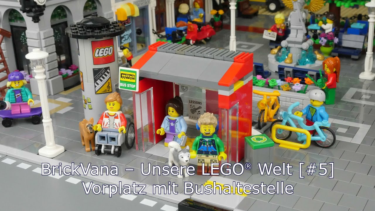 BrickVana &ndash; Unsere LEGO&reg; Welt [#5] | Vorplatz mit Bushaltestelle