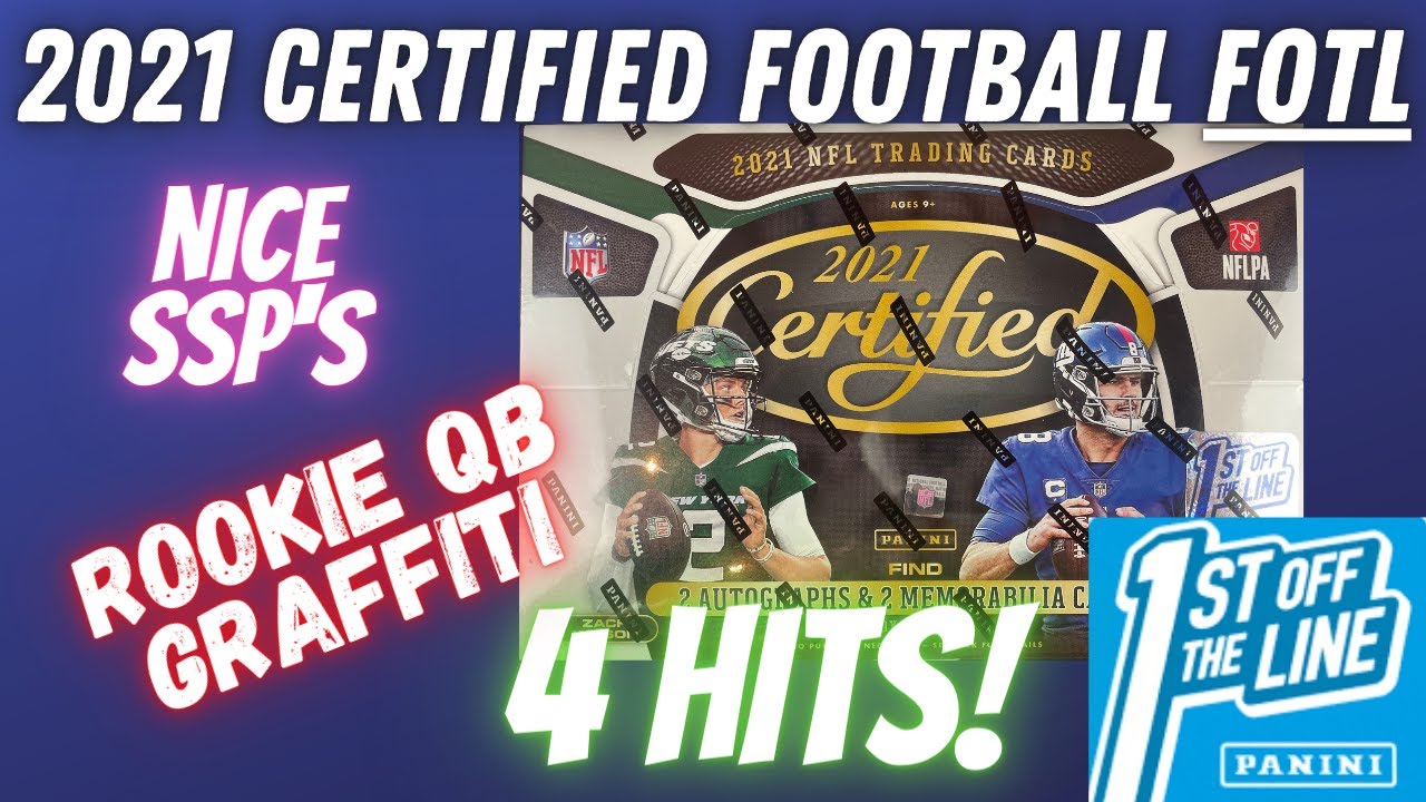 2021 Certified Football Hobby Box FOTL! 4 Hits and 2 GRAFFITI Cards!