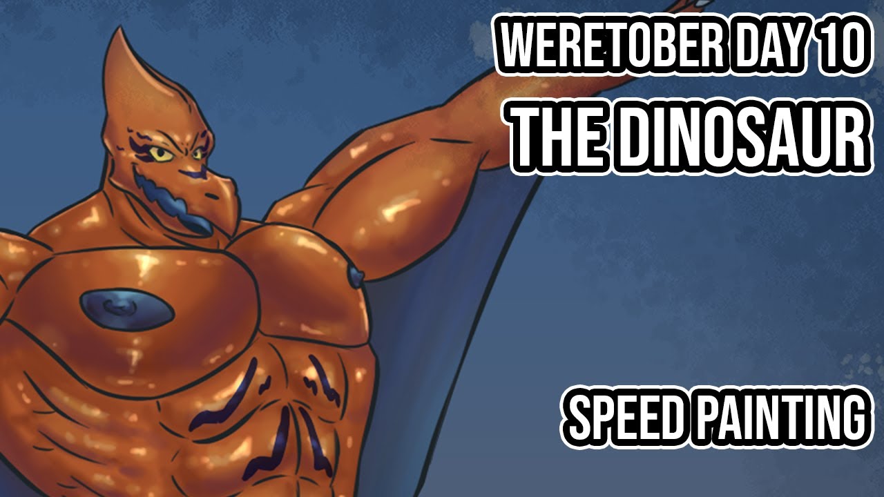 The Dinosaur | Weretober day 10 | SpeedPainting