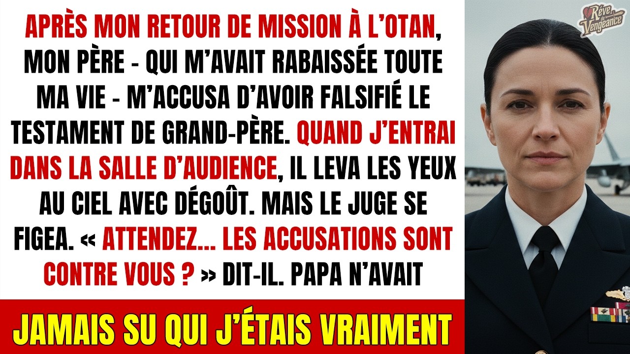 Mon père m'a humiliée au tribunal, mais il ignorait ma preuve secrète...