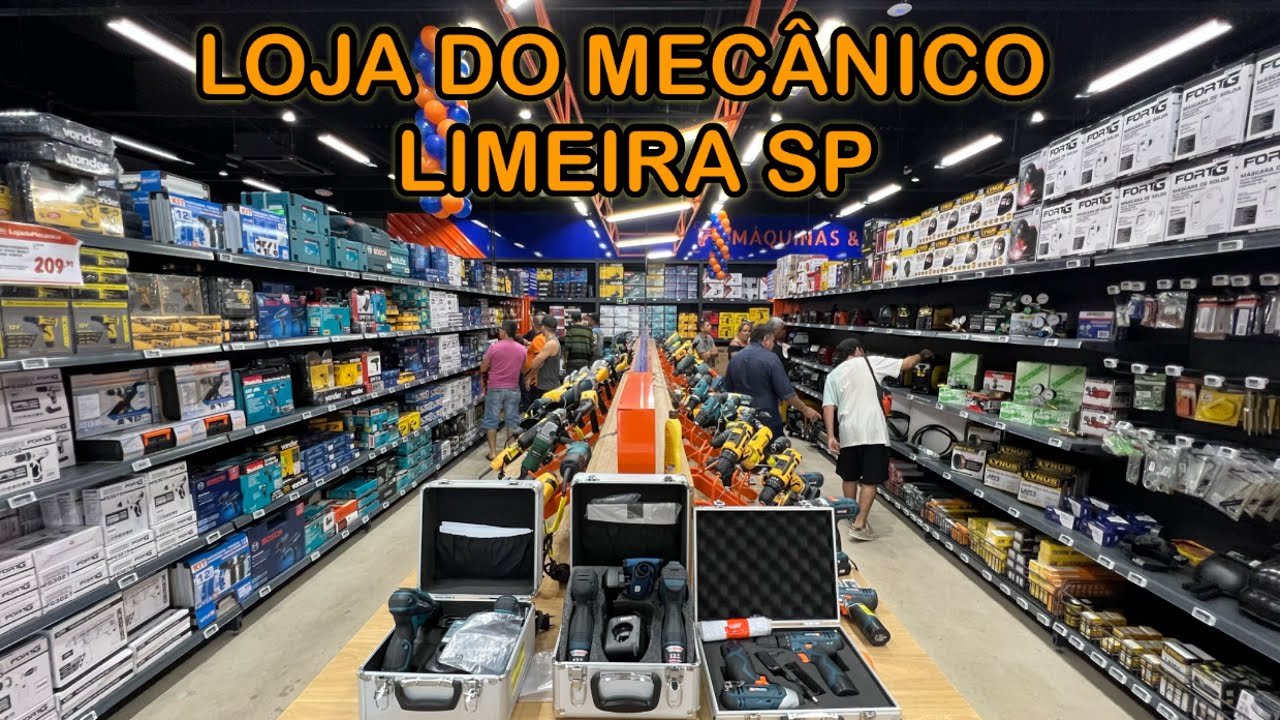 Grande inauguração da maior loja de máquinas e ferramentas do Brasil@Loja do Mecânico  em Limeira SP