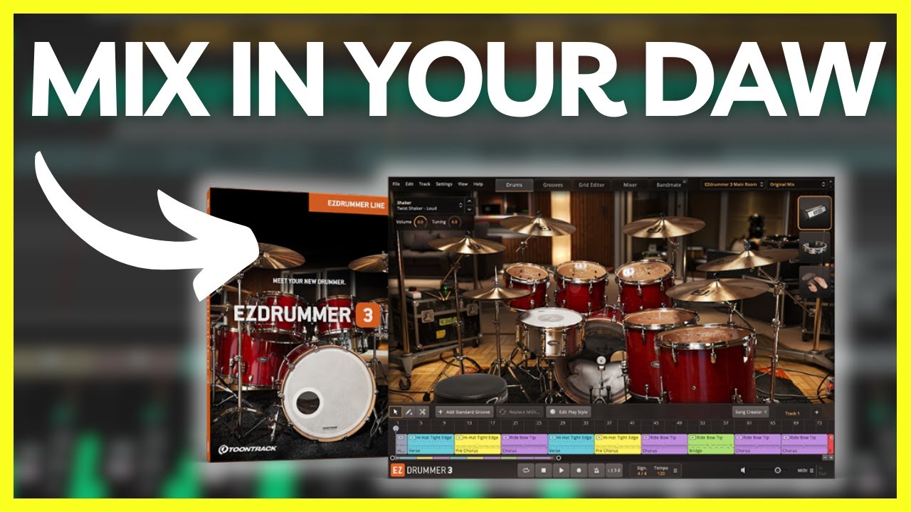 Как настроить EZ DRUMMER 3 для микширования в вашей DAW