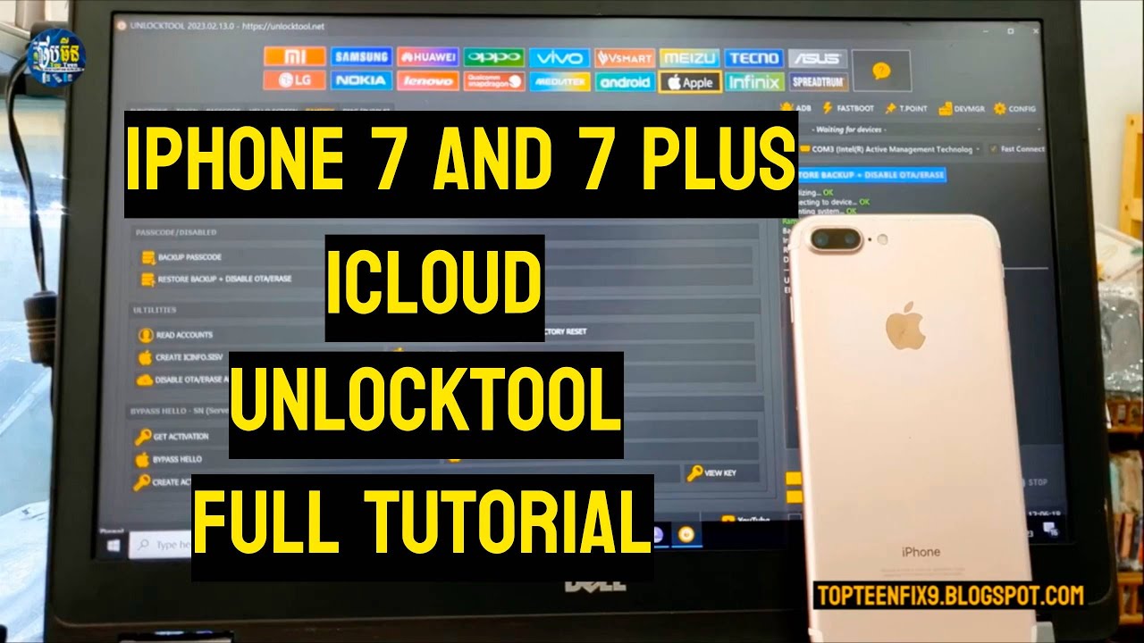 iPhone 7 and 7 plus iCloud UnlockTool Full Tutorial