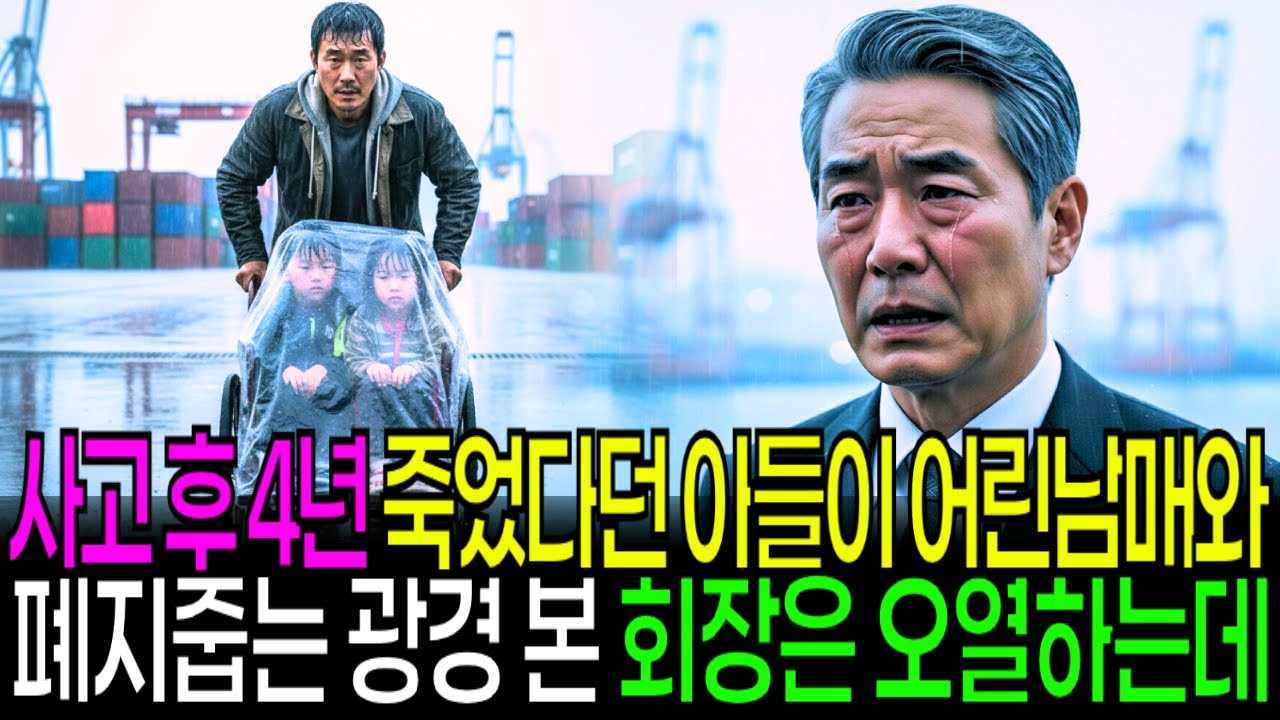 사고 후 4년 뒤, 죽었다던 아들이 어린남매와 리어카끌며 폐지줍는 모습에 회장님은 소리없이 오열하느데│노후사연│감동사연│오디오북│