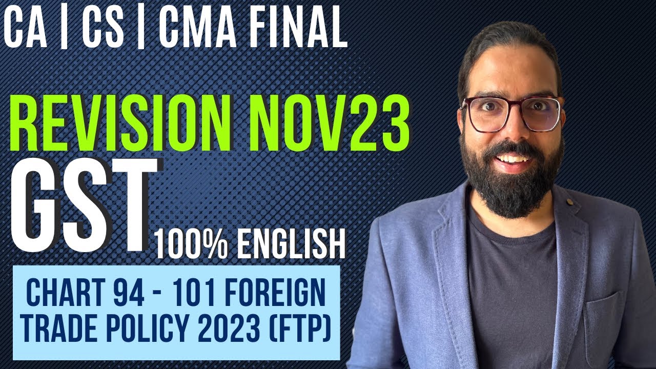 Chart 94 - 101 Foreign Trade Policy 2023 (FTP) l IDT Revision Nov23|100% English