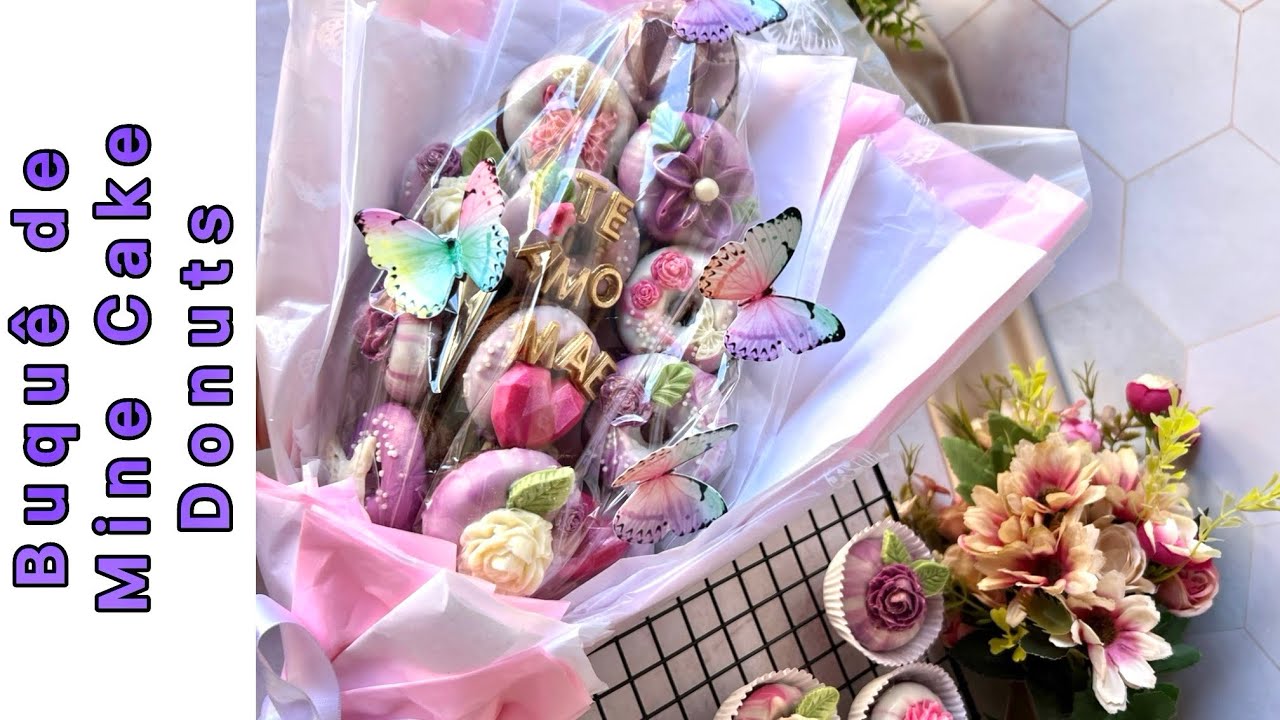 BUQUÊ DE MINE CAKE DONUTS DIA DAS MÃES 💐