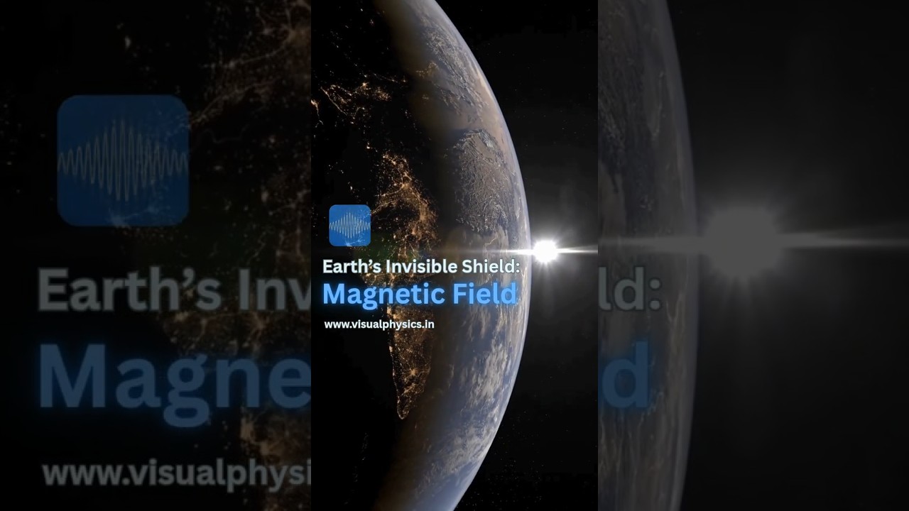 The Science Behind Earth&rsquo;s Invisible Shield! | Earth's Magnetic Field Explained #visualphysics