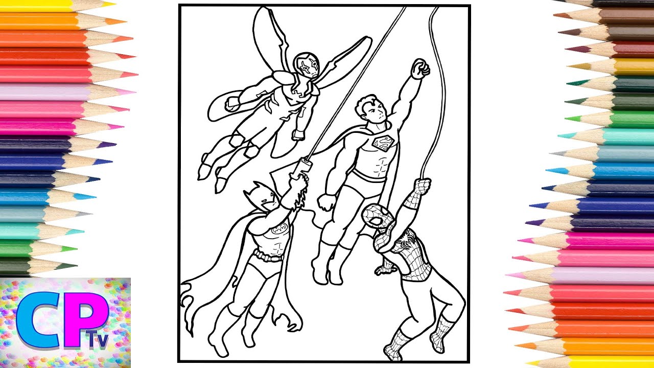 Superheroes in Action Coloring Pages/Spiderman/Batman/Kovan & Electro-Light - Skyline [NCS Release]