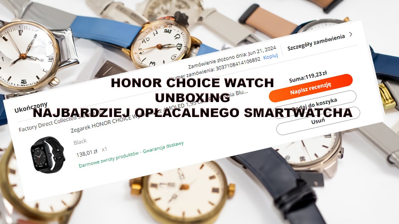 Czy to najbardziej opłacalny smartwatch? - HONOR CHOICE WATCH UNBOXING