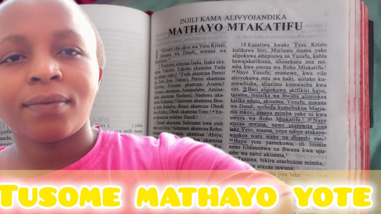 TUSOME MATHAYO YOTE