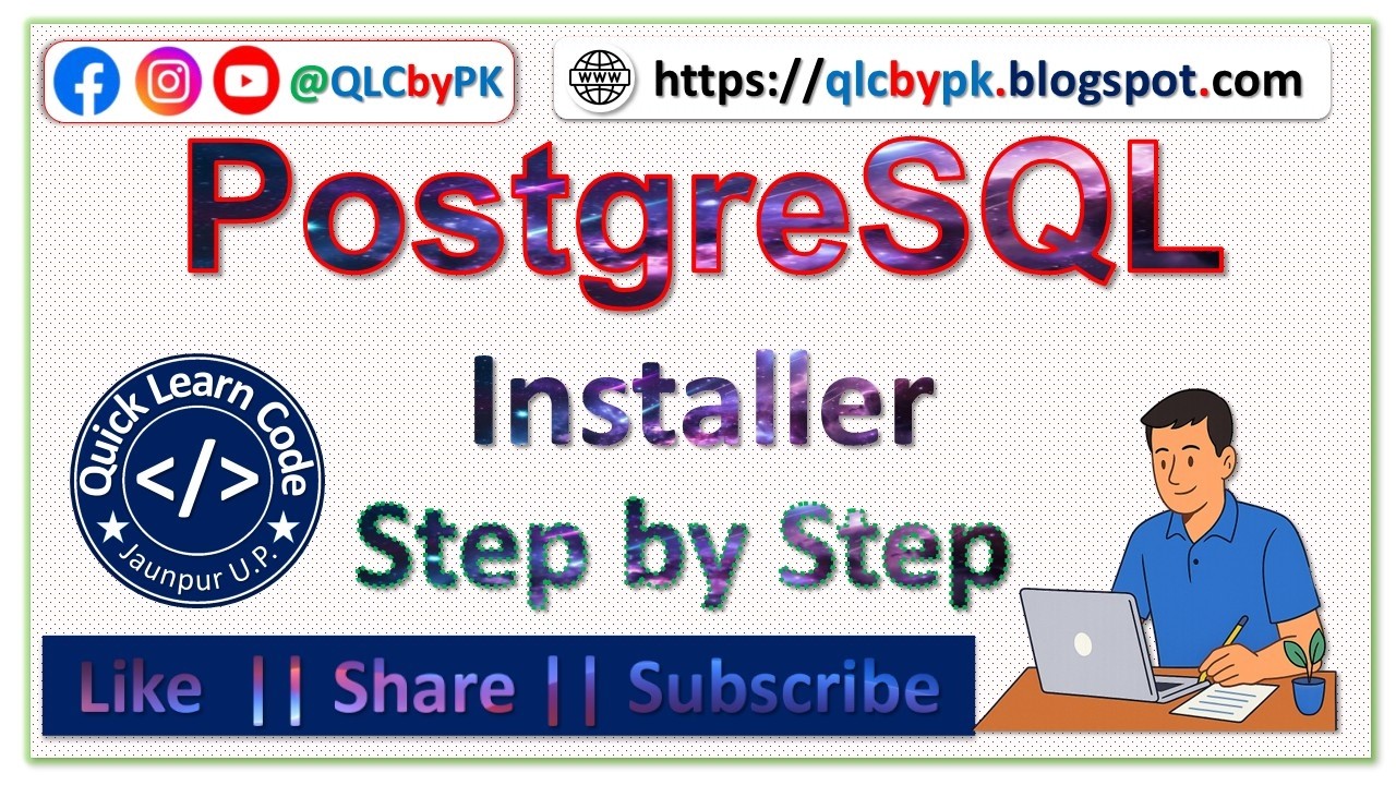 How to Download and Install PostgreSQL in Windows | Complete Tutorial Hindi #qlcbypk #pk #QLC