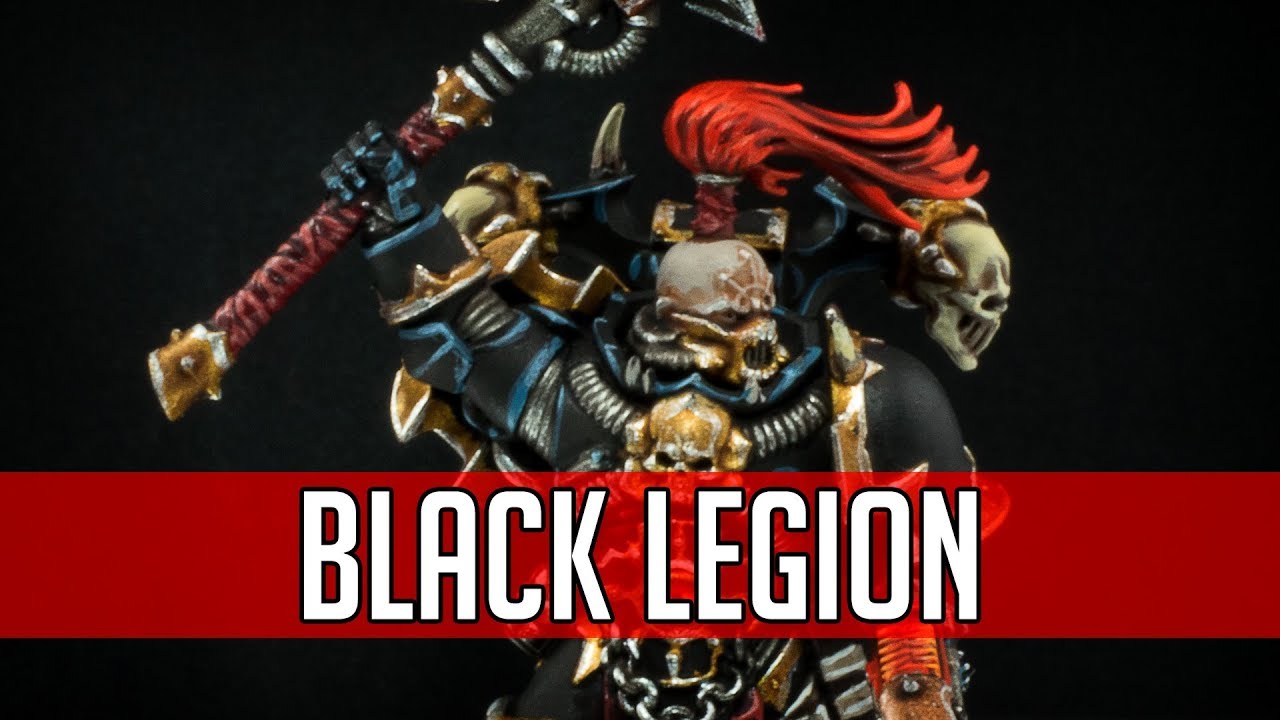 How to paint Black Legion Aspiring Champion (Shadowspear)