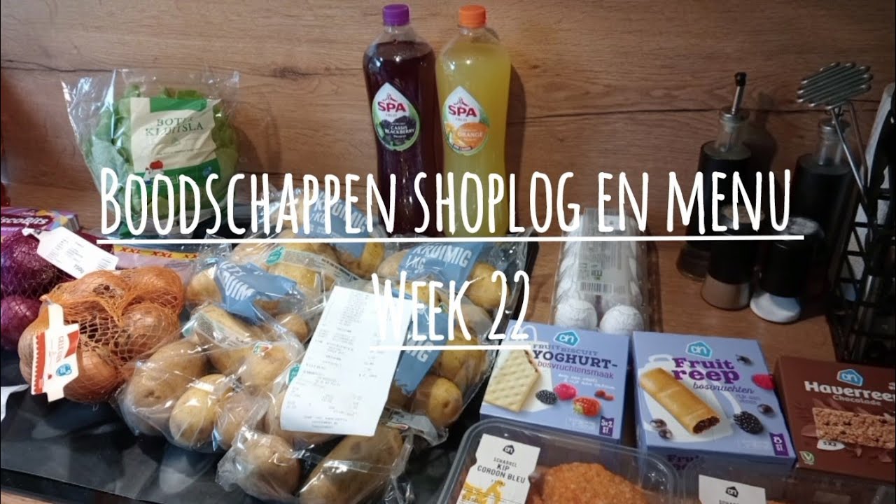 vervroegde boodschappen shoplog en menu week 22. juni wordt vriezer/pantry challenge 😁