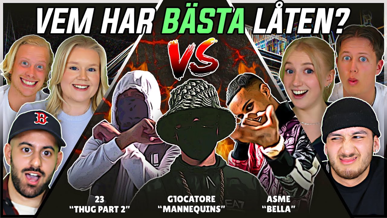 VEM HAR BÄSTA LÅTEN? (G1ocatore, 23, Asme) | Swedish Rap Reaction | #69