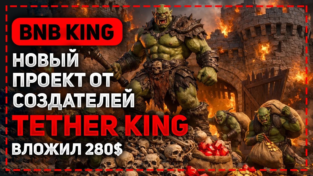 ОБЗОР BNBKING - НОВАЯ БРАУЗЕРНАЯ КРИПТО ИГРА ДЛЯ ЗАРАБОТКА ОТ СОЗДАТЕЛЕЙ TETHER KING!