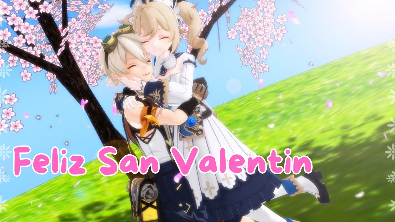 Bennett y Barbara Juntos en San Valentin | Especial de #sanvalentin #genshinimpact | Kinan AD