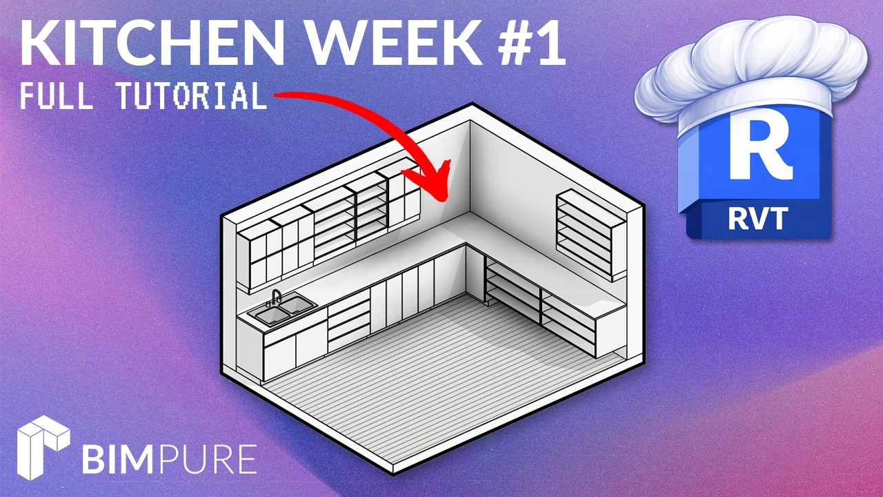 Кухни в Revit, неделя 1 — Учебное пособие по моделированию корпусной мебели.