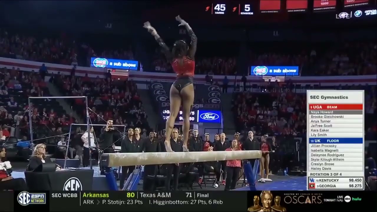 Naya Howard 9.875 Beam Georgia vs Kentucky 3-2-25