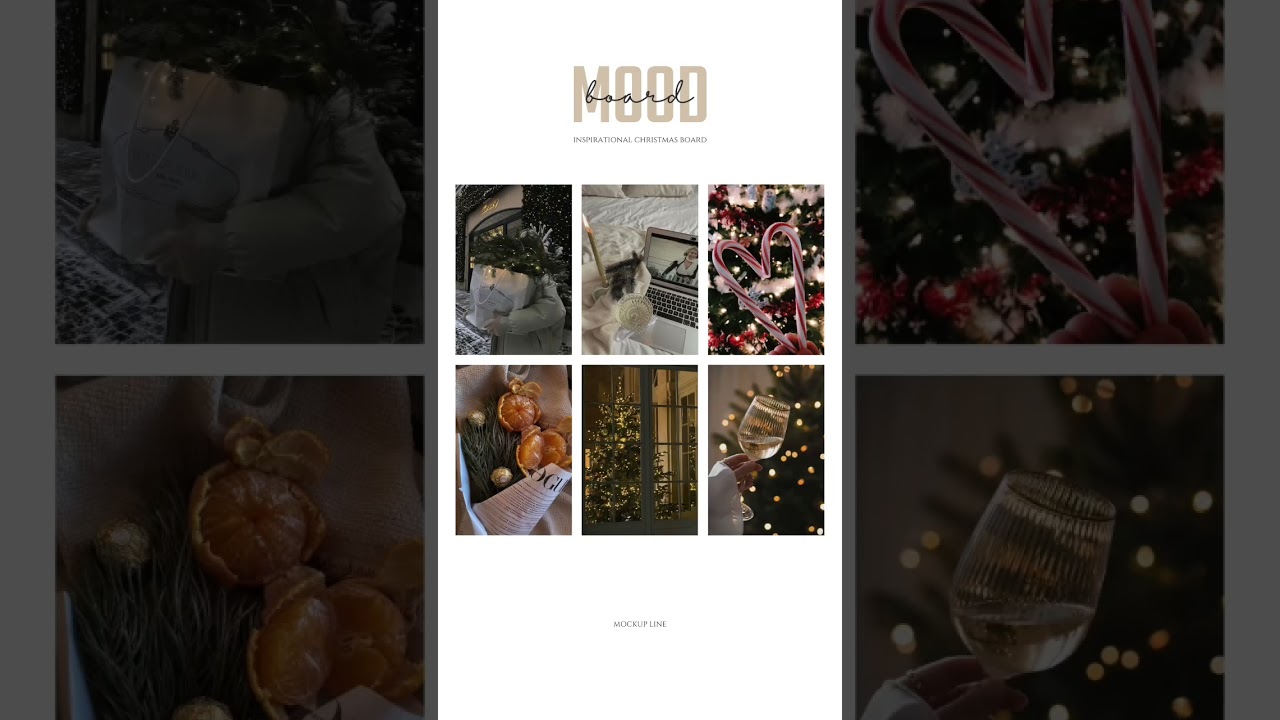 Christmas Mood Board🎄 #christmas #moodboards #colorpalettes #mockups #mood #christmastree