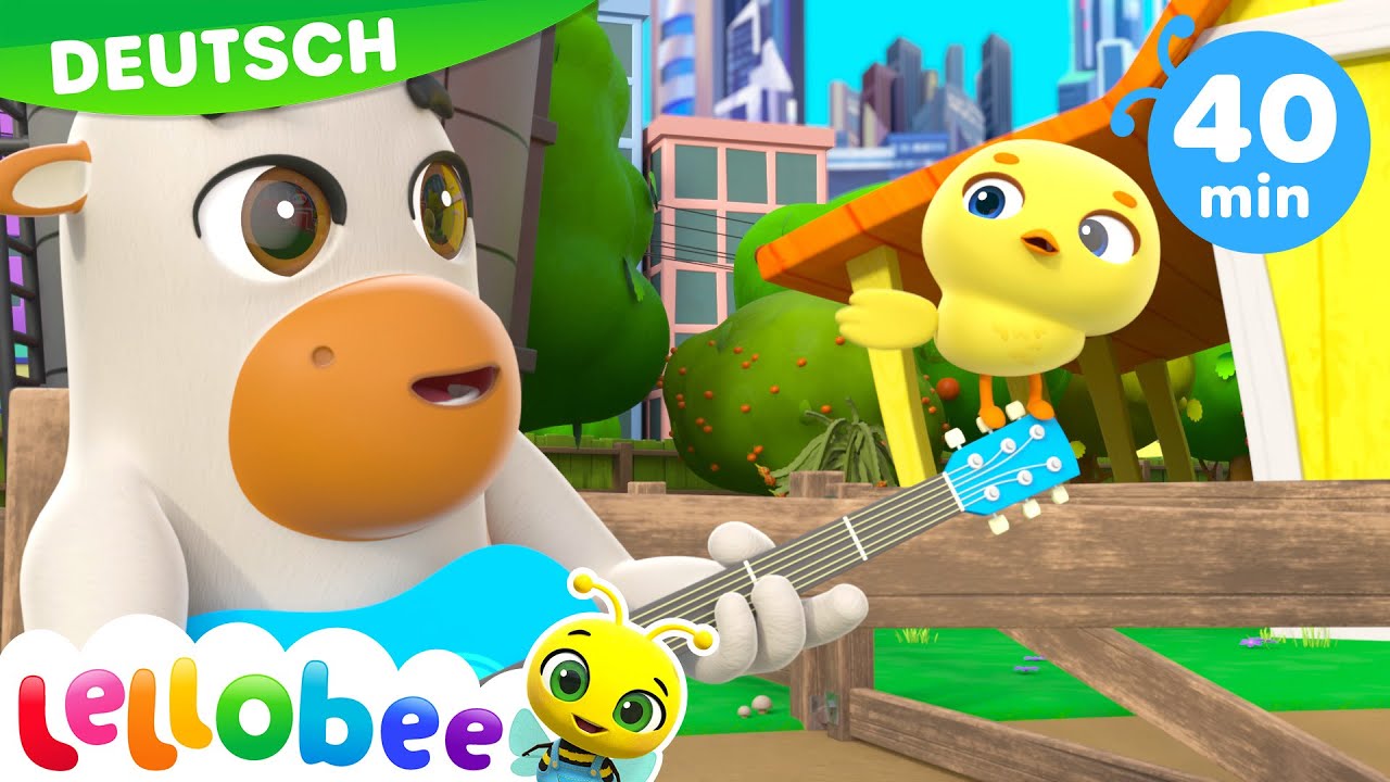 Fünf kleine Enten | Lellobee - Kinderlieder und Cartoons | Lellobee Deutsch
