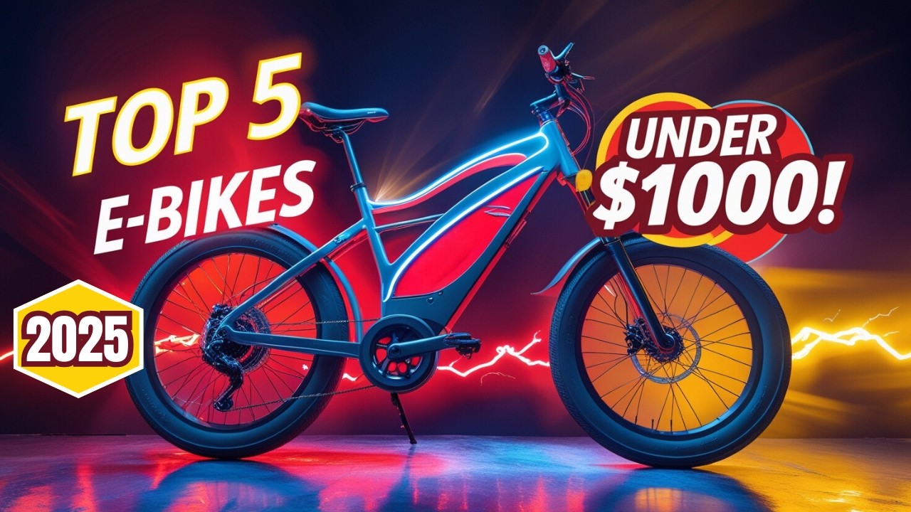 Top 5 Best Electric Bikes Under $1000 In 2025 | Affordable E-Bikes You’ll Love!