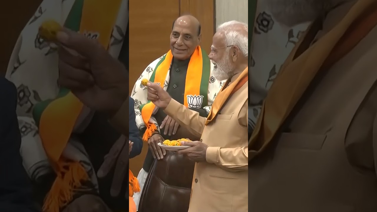 PM Modi Congratulates Nitin Nabin Ji as BJP National President at Delhi HQ