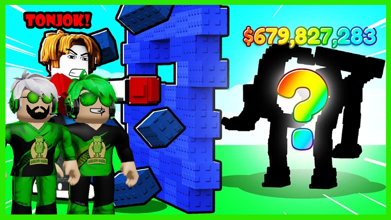 Darlung & Wak Darlung Latihan Tinju Demi Bisa Bobol Tembok Yang Ada Brainrotnya Di Roblox