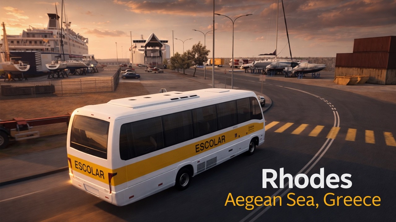 Rhodes Aegean Sea, Greece | Beyond | ETS2 v1.57.2.4s | Euro Truck Simulator 2 (No Commentary)